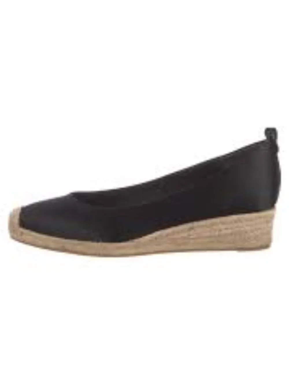 Tory Burch Color-Block Espadrille Wedge Flats Black Size 7.5 NWOB